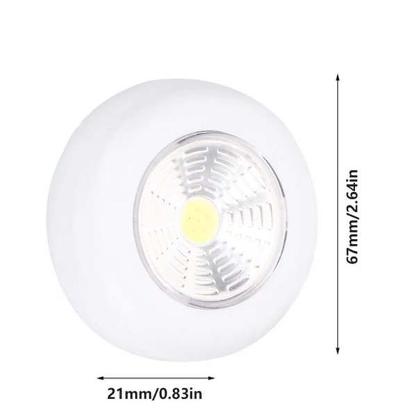 Lot Of 4 LED Night Light Push Stick On Wireless Closet Cordless Battery Operated - Picture 4 of 11